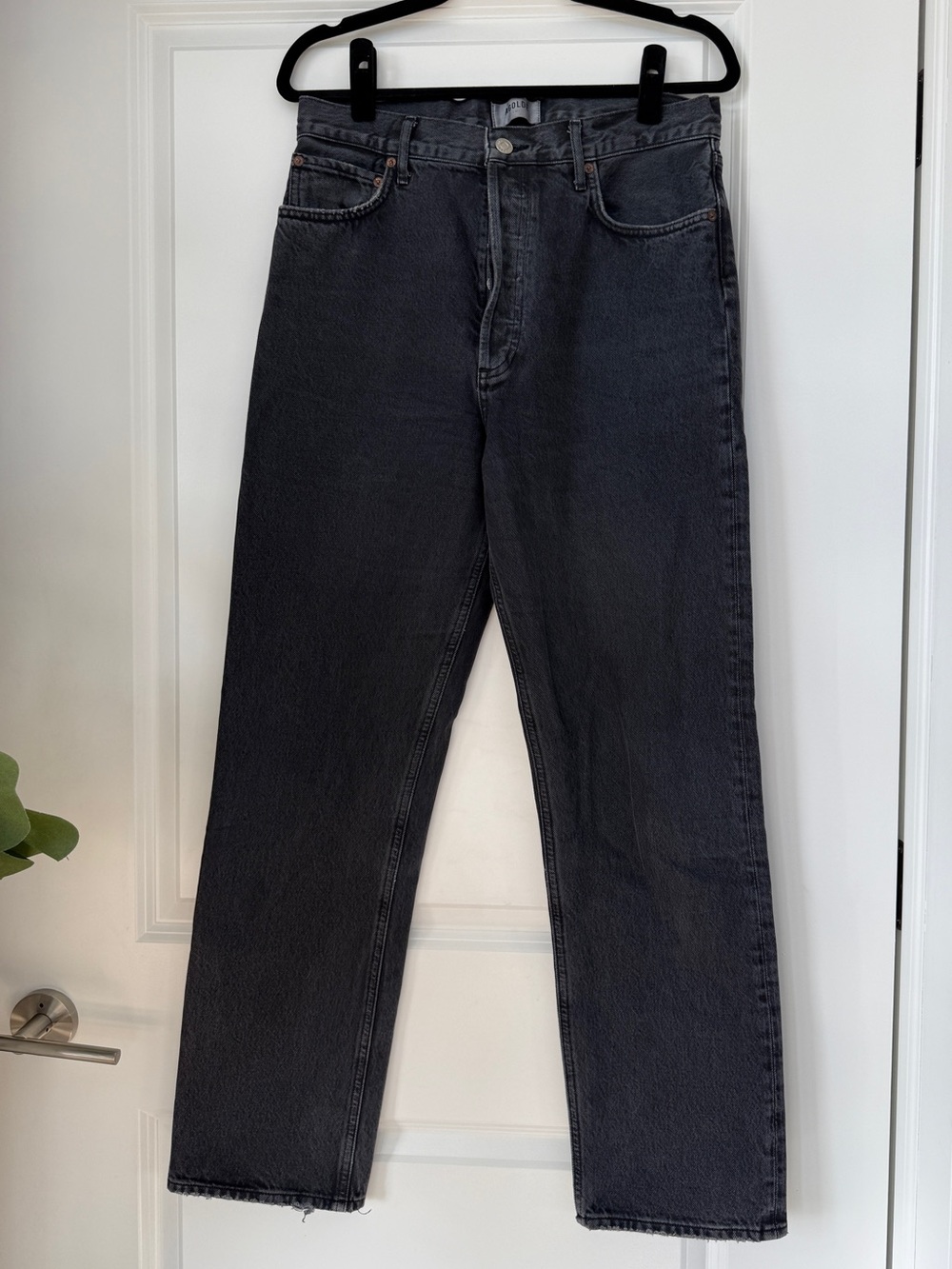 AGOLDE 90s Pinch Waist High Rise Long Straight Jeans in Radius - Size 29